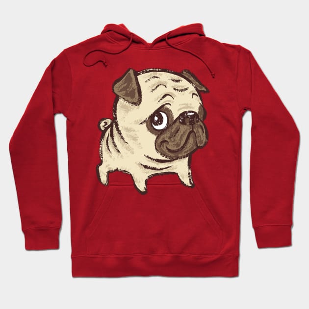 Pug dog Hoodie by sanogawa